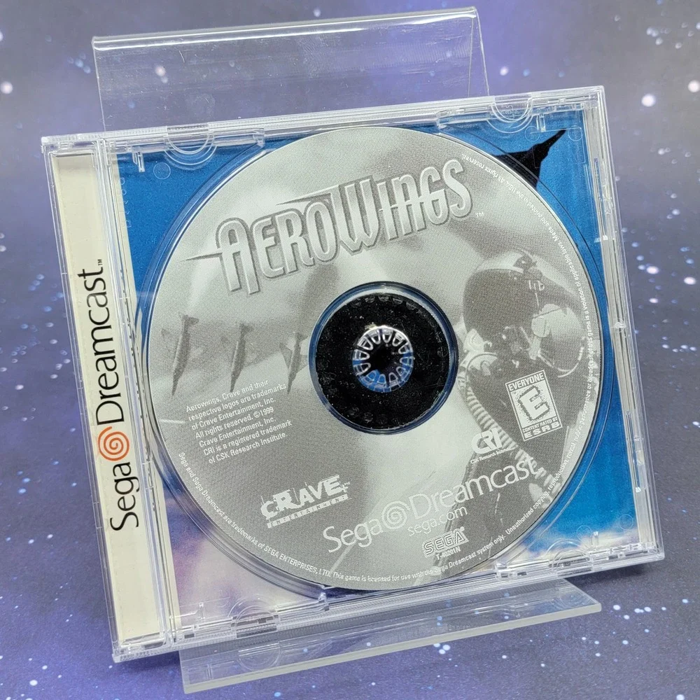 AeroWings Sega Dreamcast 1999 Crave Entertainment Flight Sim Video Game T-40201N